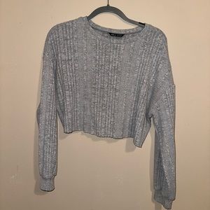 Shein | Gray Crop Sweater | Size: M
